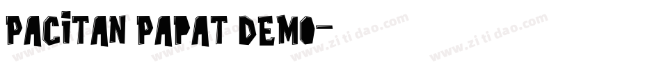 Pacitan Papat Demo字体转换